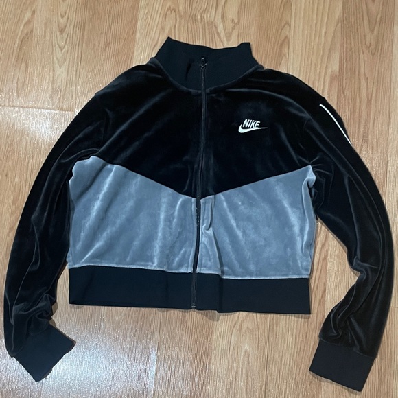 Nike Tops - Nike Velour Zip up Sweatshirt